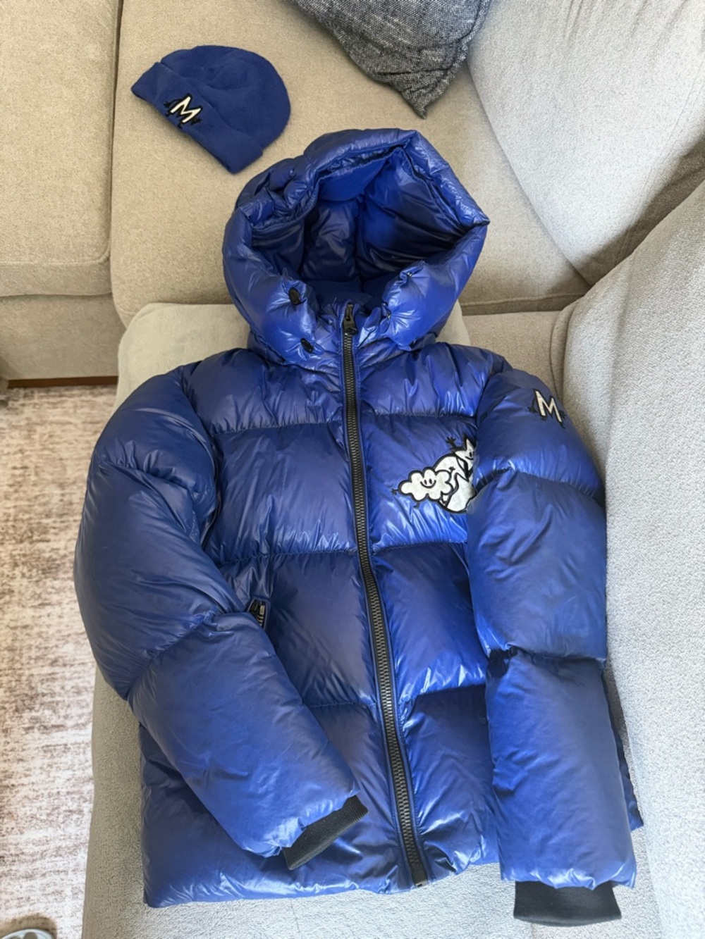 Mackage Royal Blue Puffer Jacket